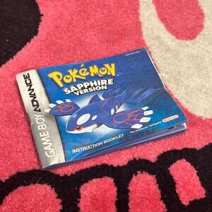 Pokémon Sapphire Version – Nintendo Game Boy Advance – Instruction Manual Only